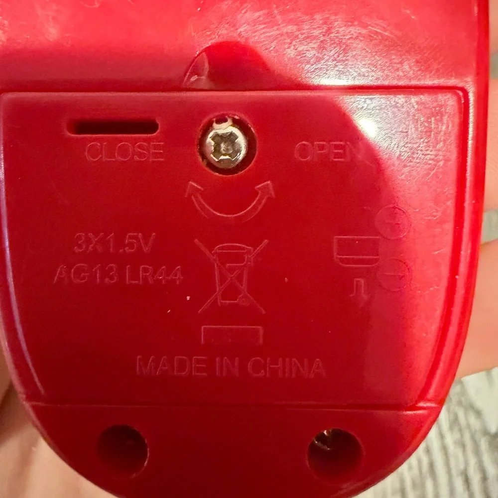 Source Unknown Red and Gray Flip Phone Toy with Red Ranger Graphic